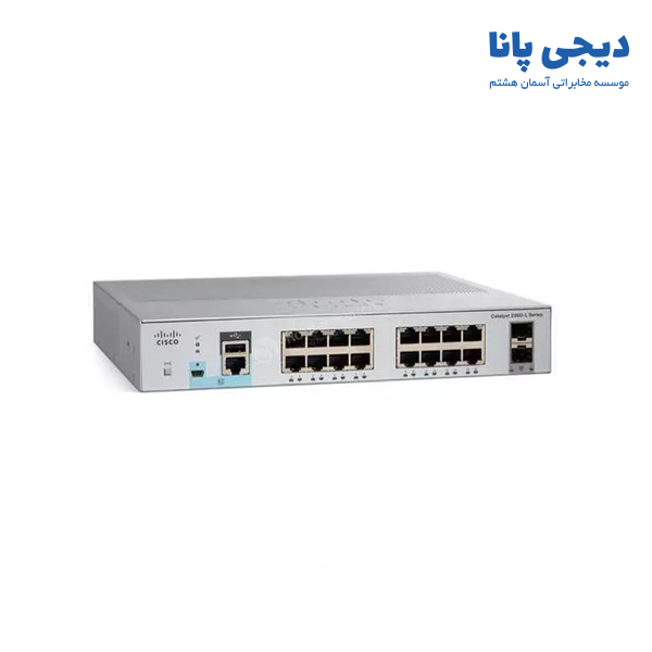 سوئیچ شبکه 16 پورت سیسکو مدل WS-C2960L-16TS-LL